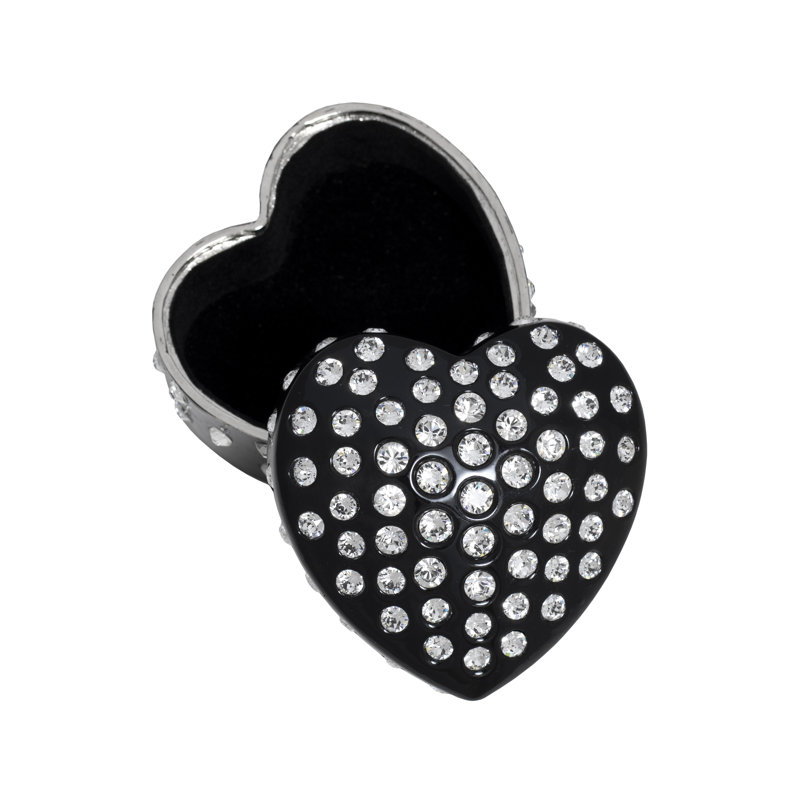 Sempre Metal Jewelry Box, Black