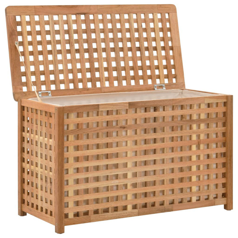 Wood Laundry Hamper, 46.5cm H x 77.5cm W x 37.5cm D