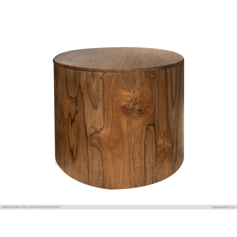 Estien Solid Wood End Table, 24" H x 25.50" W x 25.50" D