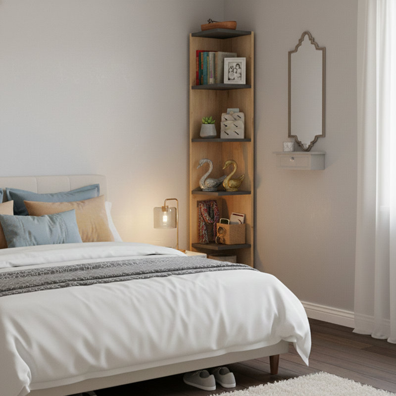 Haleena Corner Bookcase