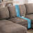 109" U Shaped Corduroy Sectional with Storage USB Type C-203388280