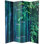 70.88" x 63" Bamboo Tree Double Sided 4 Panel Room Divider