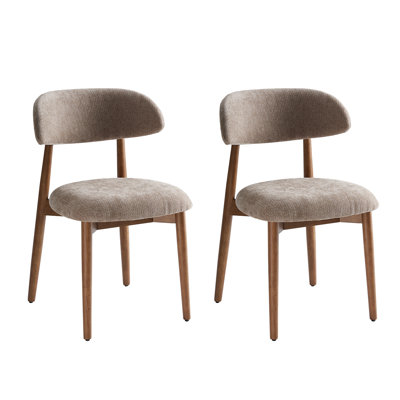 Upholstered Solid Wood Dining Chair Side Chair