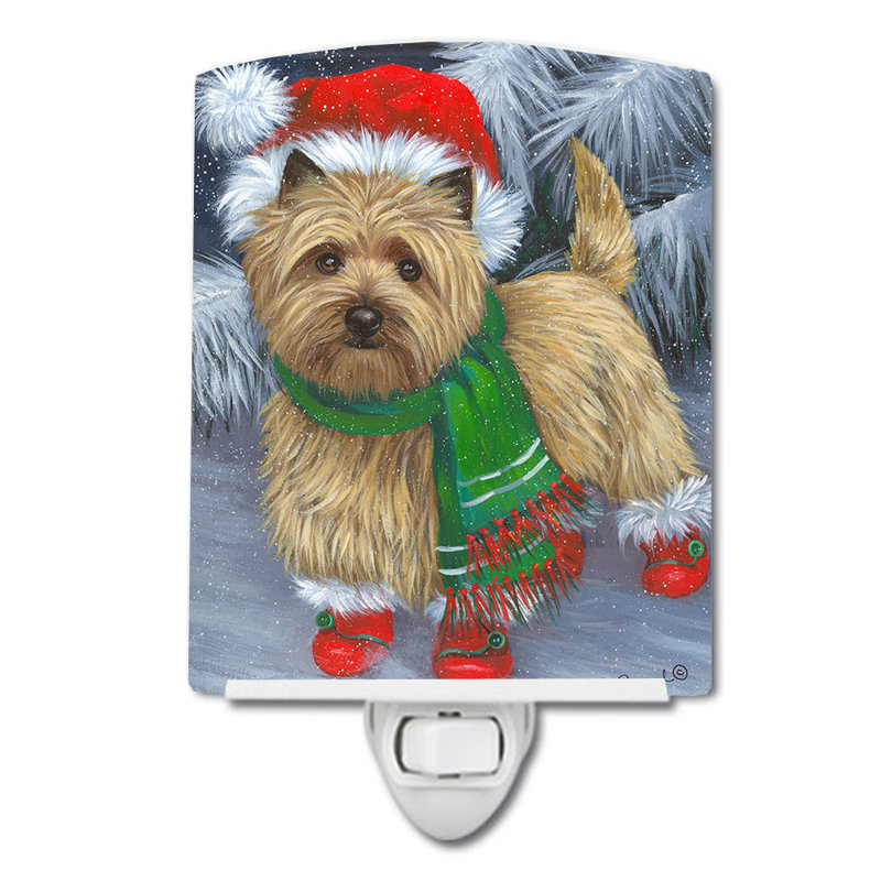 Veilleuse Boxer, Cairn Terrier avec bottes rouges