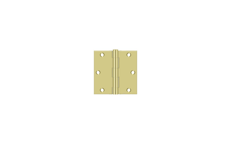 Steel Hinge, Polished Brass
