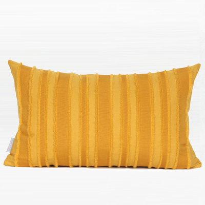  Tassel Stripe Textured Pillow