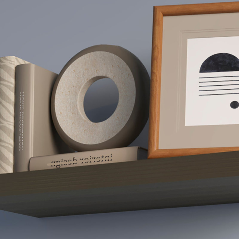 Tablette flottante, Gris