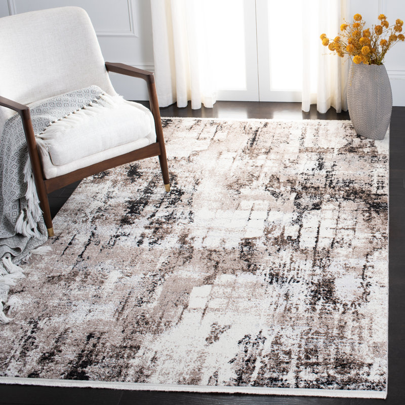 Castiel 800 Performance Abstract Rug, Rectangle 4' x 6'