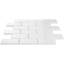 Thassos 2x4 Beveled Polished Marble Subway Tile