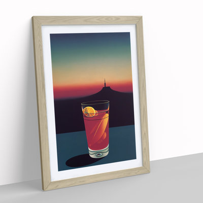 Cocktail At Night - Single Picture Frame Print