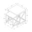 Ensemble de deux tables d'appoint gigognes dorées et brunes de 41 po Gracie Mills