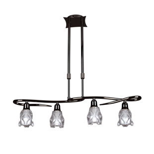 Amel 4 - Light Black Chrome Kitchen Island Pendant