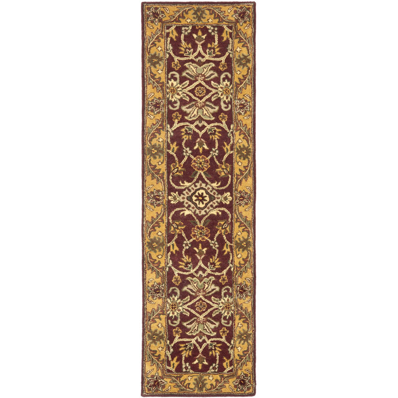 Santoyo Hand Tufted Wool Oriental Rug, Runner 2'3" x 14'