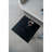 20x20x24" Black Square Side Table with Pedestal Base