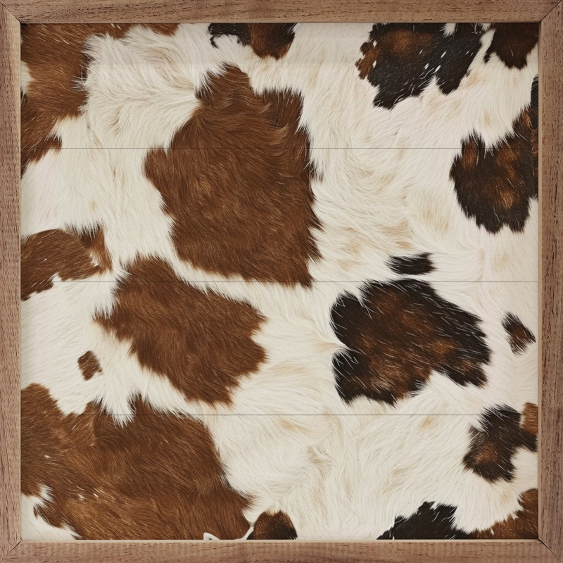 Normande Cowhide, 4" H x 4" W