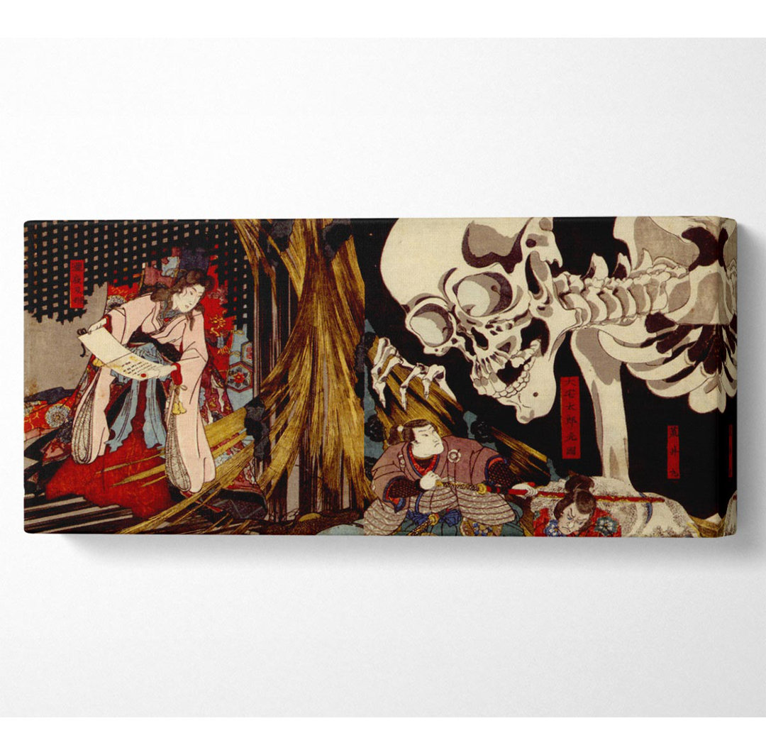 Japanische Retro Nnm Ruu Kuniyosh8 - Leinwanddrucke auf Wrapped Canvas