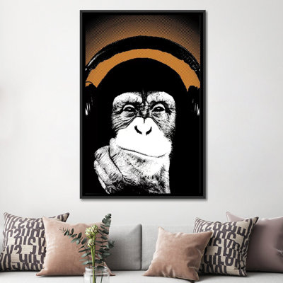 «Monkey BL V», impression sur toile
