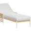 Méridienne d'extérieur durable en tissu