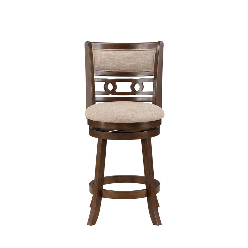 Gary Swivel Upholstered Counter Stool, Counter Stool (24” Seat Height)
