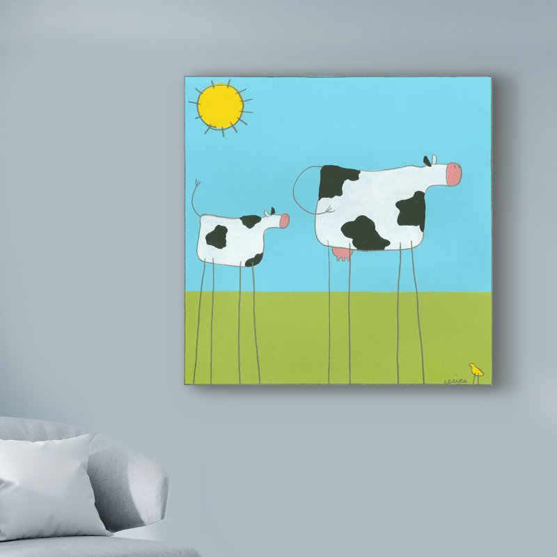 Kirkpatrick «Leg Cow I», reproduction sur toile tendue, H 48 po x l 48 po x P 1,5 po