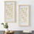Natural Capiz With Gold Foil 2-Piece Shadowbox Wall Decor Set, Capiz Shells Shadowbox Set 