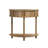 31.5-Inch Grooved Half-Moon Console Table