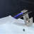 Juno Deck Mount Waterfall Bathroom Sink Faucets - Square, Bronze Chrome Finish