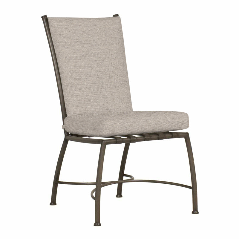 Chaise d'appoint en aluminium Majorca, Lin Dove Sunbrella®, Pas de soudure