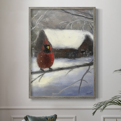 «Christmas Holiday Art CDXLVI», reproduction d'art encadrée - bois massif