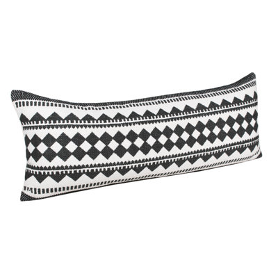 14" X 36" 100% Cotton Striped Zippered Pillow