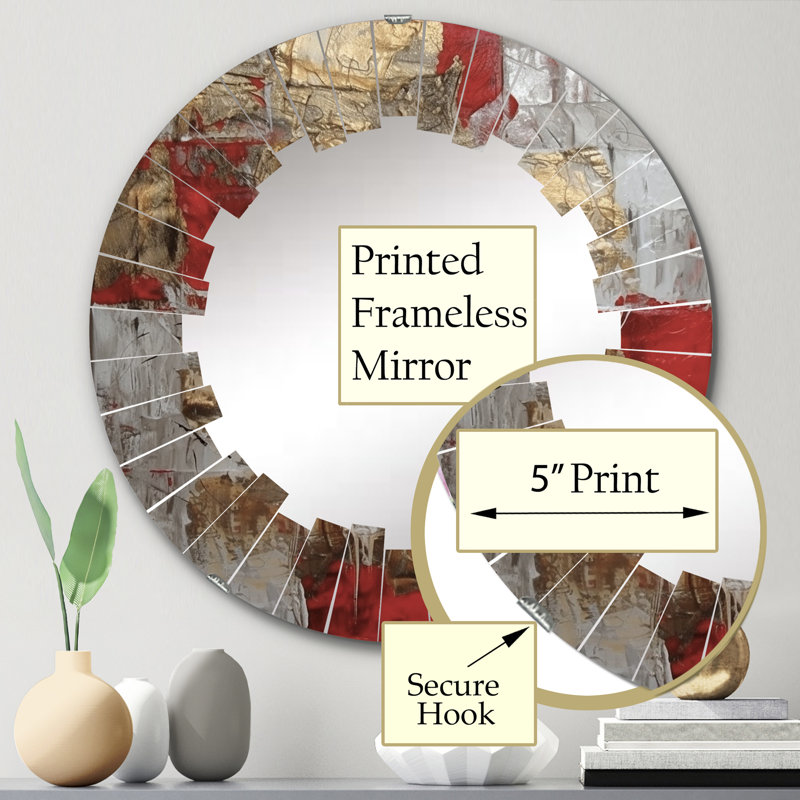 Chartridge Circle Wall Mirror, 24" x 24"