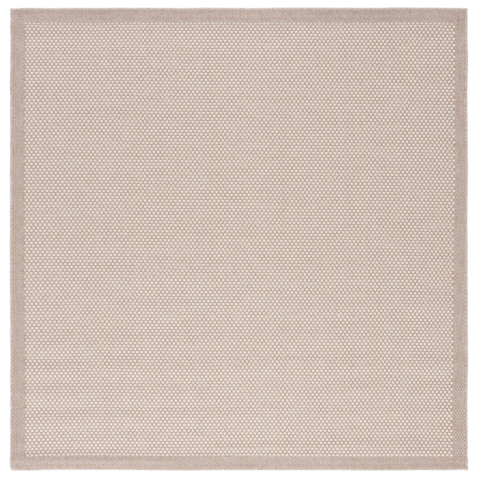 Osaka Sisal All-Weather Performance Checkered Rug, Square 6'7"