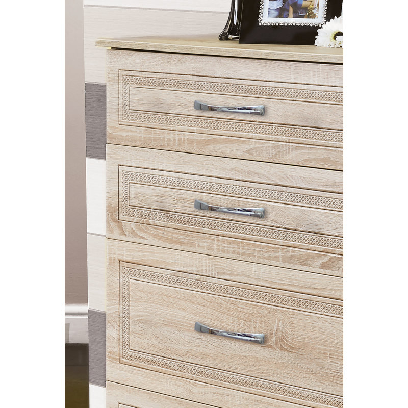 Fully Assembled Hawthorn 4 Drawer Chest, Bardolino Oak