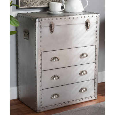 Lavalle Steel Rectangle Accent Cabinet