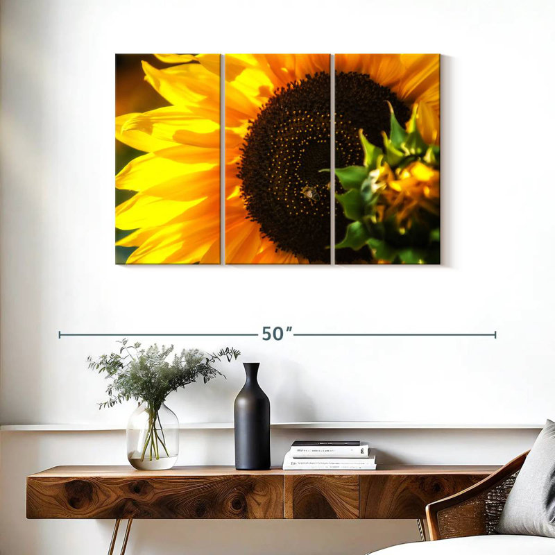 Harnek magnifique tournesol, H 24 po x l 38 po
