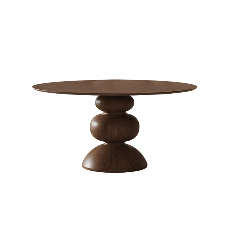 Tonyu Ash Round Solid Wood Dining Table, 29.5"H x 47.2"L x 47.2"W