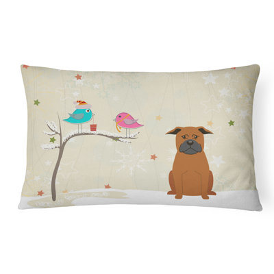 Coussin lombaire intérieur/extérieur neutre christmas fait main