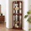Vitrine de coin à 6 tablettes avec lumières et miroirs-590041174