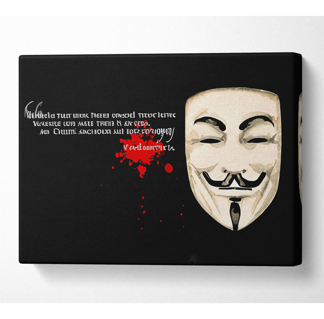 Motivationszitat V For Vendetta - Drucken