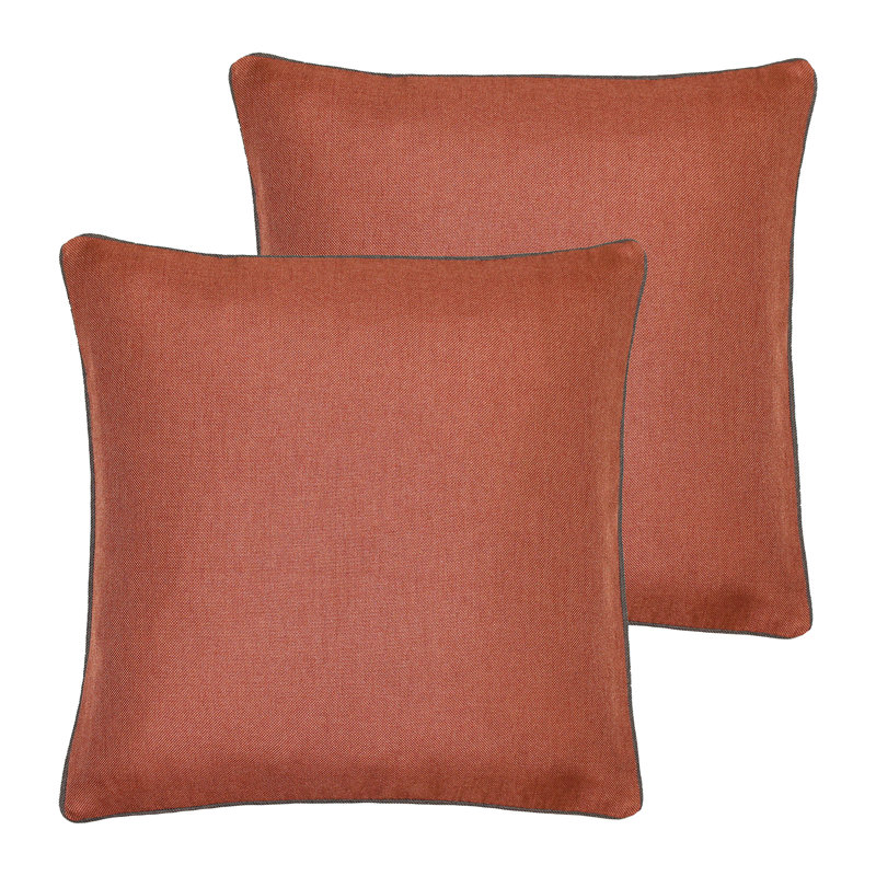 Indira Square Cushion, 45cm H x 45cm W x 4cm D, Taupe/Graphite, Polyester