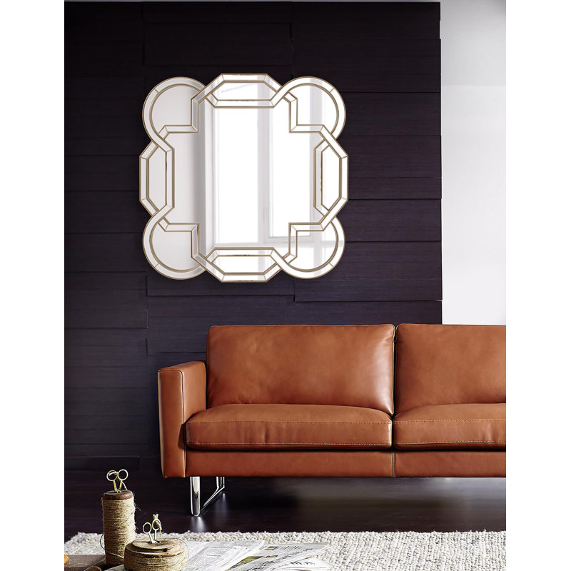 Aleena Scalloped Beveled Wall Mirror