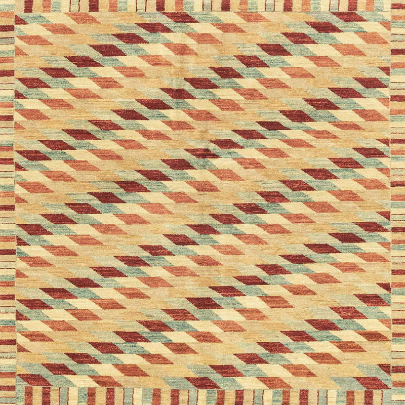 Abstract Indoor Rug, Square 4'