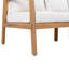 Canapé d'extérieur moderne en bois d'acacia 3 places avec coussins épais et dossier courbé Airwyn-126063199