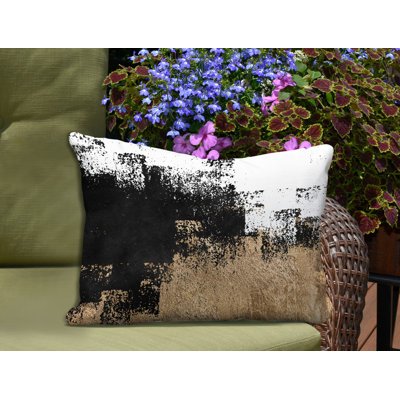 Abstract Outdoor Reversible Throw Pillow