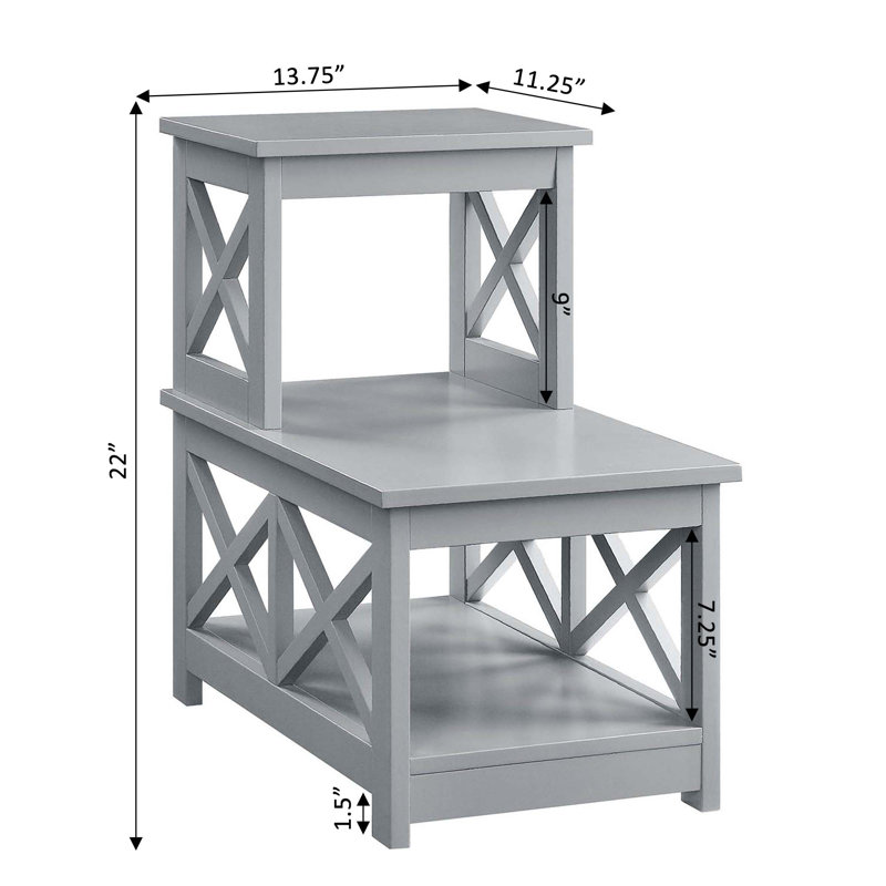 Darek End Table, Gray
