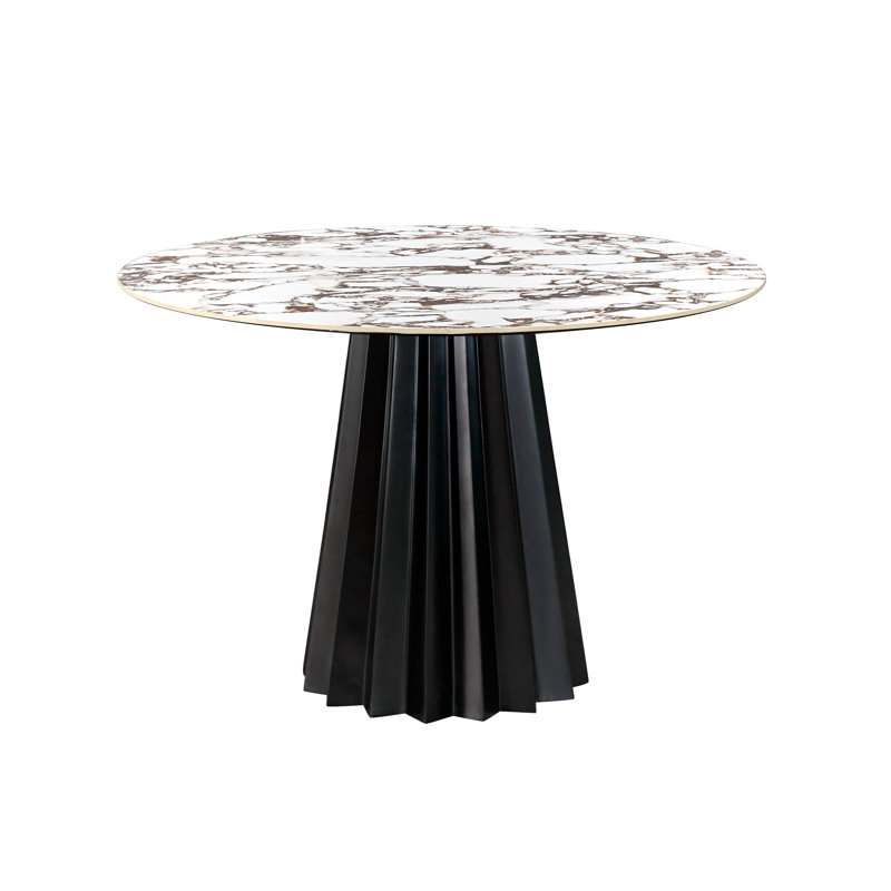  Marble 47" Round Dining Table
