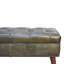 Deyana Genuine Leather Upholstered Bench