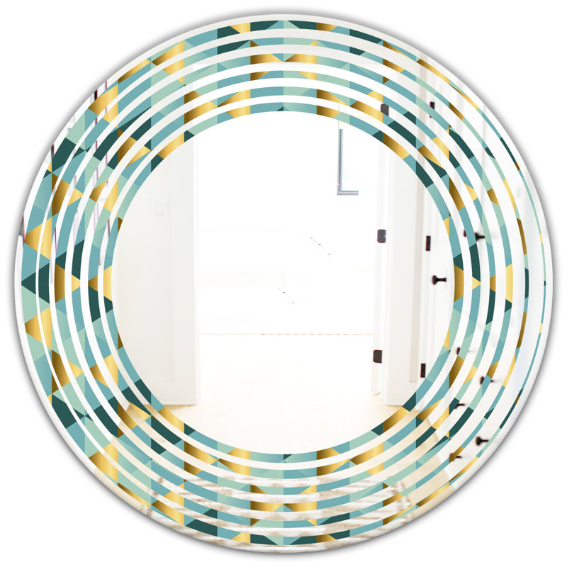 Miroir mural Coastal, 31,5 po x 31,5 po, Wave Dynamics V
