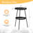 Patio Black Metal Side Table
