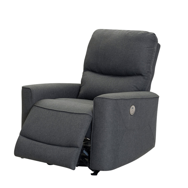 Leadenhall Power Recliner Chair With Adjustable Massage Function, Recliner Chair With In Dark Gray Finish